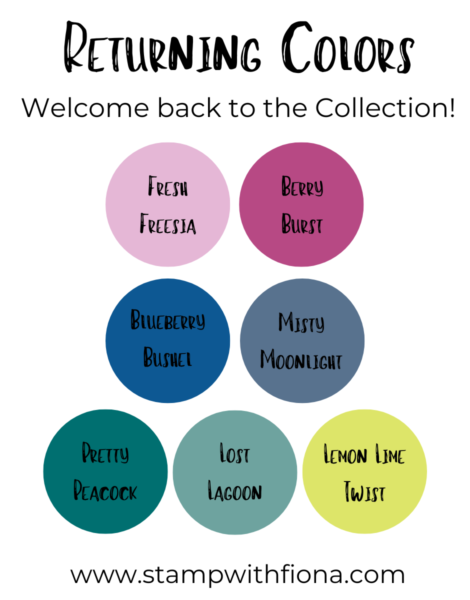 The Stampin Up Colour Refresh 2023